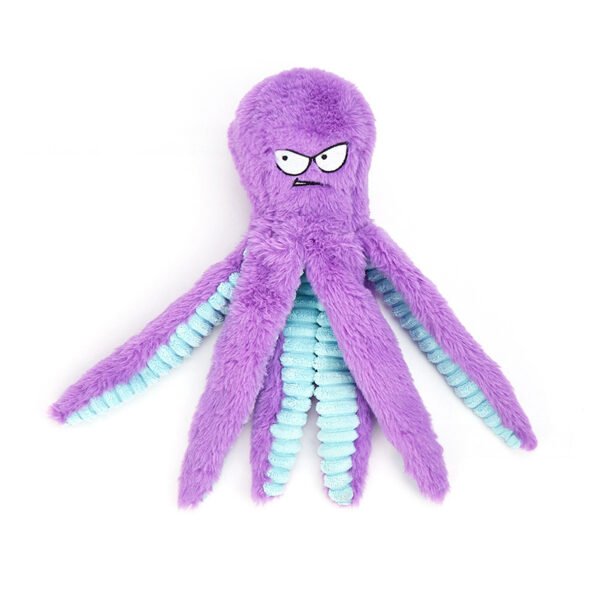 Octopus-Shaped Squeaky Bite-Resistant Dog Toy