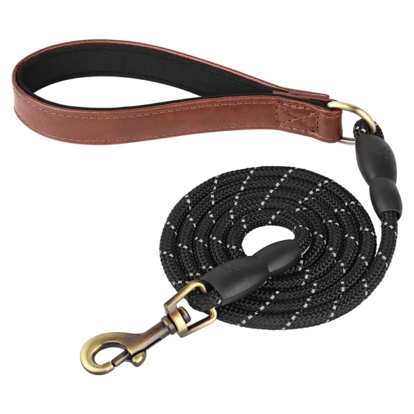 Personalized PU Leather Dog Collar Set