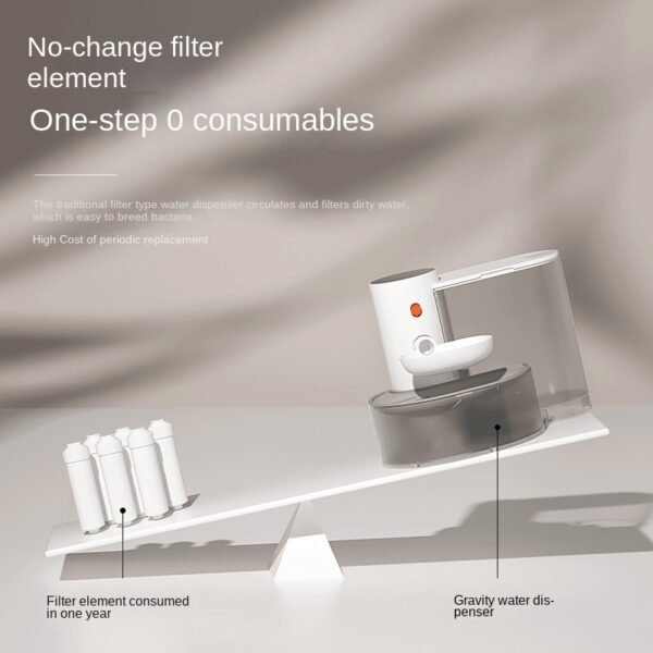 Automatic Gravity-Feed Cat Water Dispenser