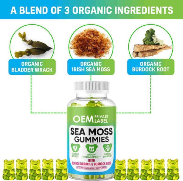 Organic Sea Moss Bladderwrack Gummies