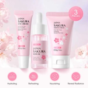 LAIKOU Sakura Skincare Set 3Pcs
