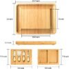 Bamboo Cheese Board with Cutter Set