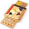 Bamboo Cheese Board with Cutter Set